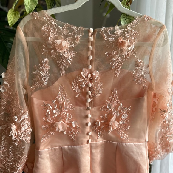 LT Lanting Bride  Dress With Flower Appliqué - Picture 8 of 15